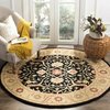 Safavieh 2 x 3 ft. Accent Traditional Antiquity- Black Hand Tufted Rug AT14B-2